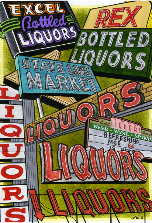 Liquor Signs Series 1